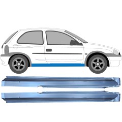 Soleira completa para Opel Corsa B 1993-2001 / Esquerda+Direita / Conjunto 9673