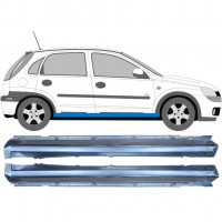 Soleira completa para Opel Corsa C 2000-2010 / Esquerda+Direita / Conjunto 9273