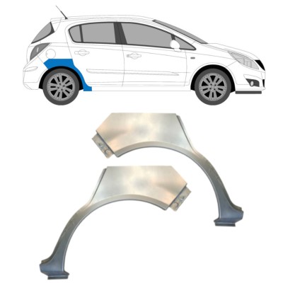 Painel de reparação do guarda-lamas traseiro para Opel Corsa D 2006-2015 / Esquerda+Direita / HATCHBACK / Conjunto 14577