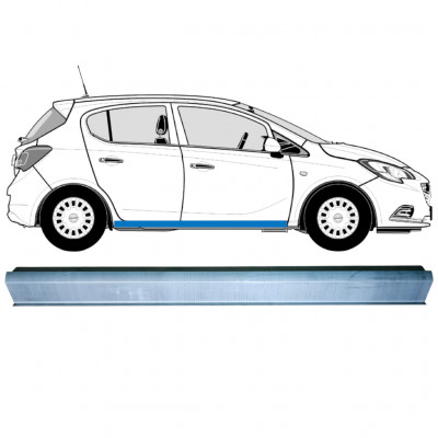 Painel de reparação da soleira para Opel Corsa E 2014-2019 / Esquerda = Direita (simétrico) 12882