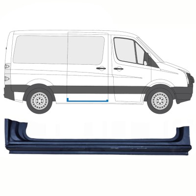 Painel de reparação da soleira da porta deslizante para Volkswagen Crafter 2005-2017 / Direito 13893