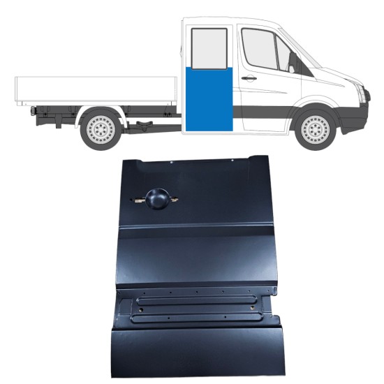 Painel de reparação das portas traseiras para Volkswagen Crafter 2005-2017 / Direito 14237