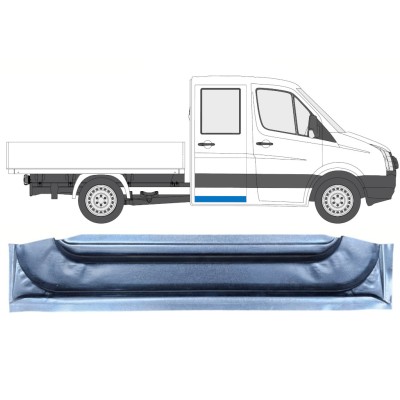 Painel de reparação interna das portas traseiras para Volkswagen Crafter 2005-2017 / Esquerda = Direita (simétrico) 13747