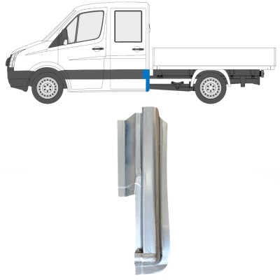 Painel de reparação do canto traseiro para Volkswagen Crafter 2005-2017 / Direito 15509