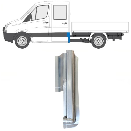 Painel de reparação do canto traseiro para Volkswagen Crafter 2005-2017 / Direito 15509