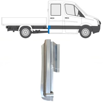 Painel de reparação do canto traseiro para Volkswagen Crafter 2005-2017 / Direito 15508