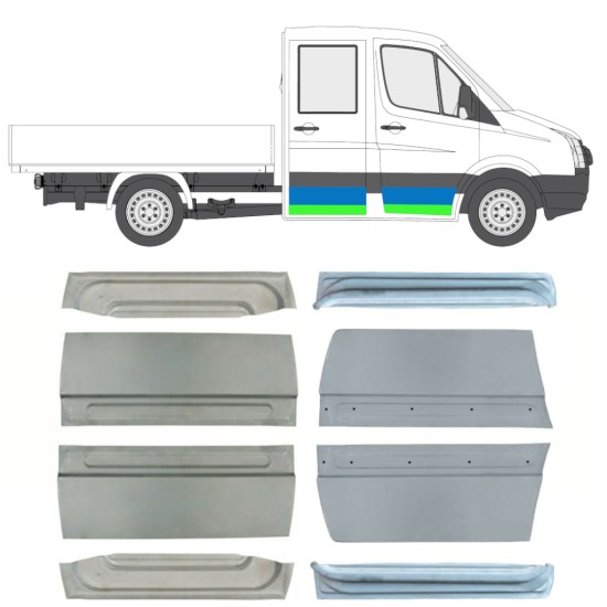 Painel de reparação das portas para Volkswagen Crafter 2005-2017 / Conjunto 14483
