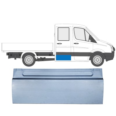 Painel de reparação das portas traseiras para Volkswagen Crafter 2005-2017 / Esquerda = Direita (simétrico) 13665