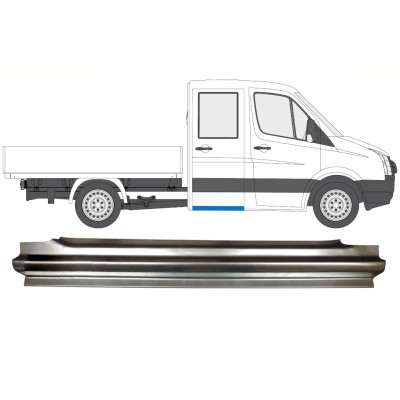 Painel de reparação traseira da soleira para Volkswagen Crafter 2005-2017 / Direito 15514