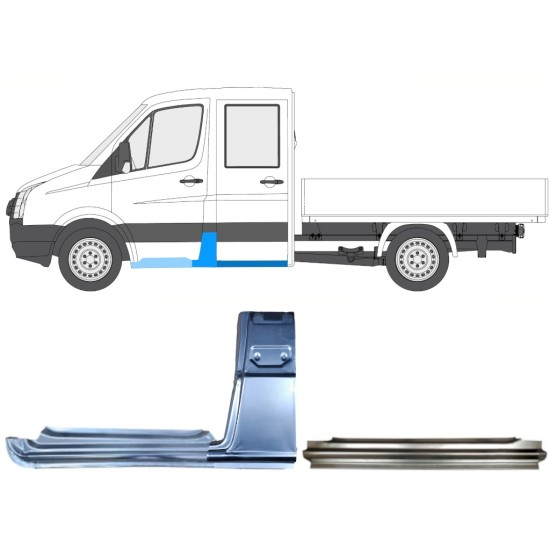 Kit de reparos para Volkswagen Crafter 2005-2017 / Esquerdo / 15528
