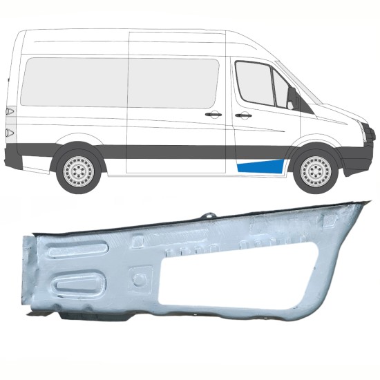 Painel de reparação do degrau dianteiro para Volkswagen Crafter 2005-2017 / Direito 14102