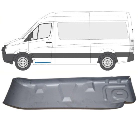 Degrau de entrada da porta para Volkswagen Crafter 2005-2017 / Esquerdo 15543