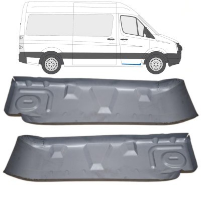 Degrau de entrada da porta para Volkswagen Crafter 2005-2017 / Esquerda+Direita / Conjunto 15544