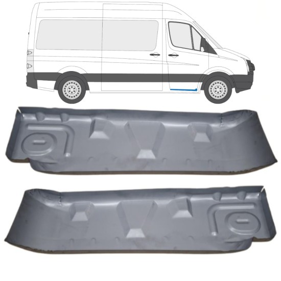 Degrau de entrada da porta para Volkswagen Crafter 2005-2017 / Esquerda+Direita / Conjunto 15544