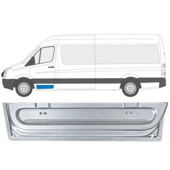 Painel de reparação interna das portas dianteiras para Volkswagen Crafter 2005-2017 / Esquerdo 17057
