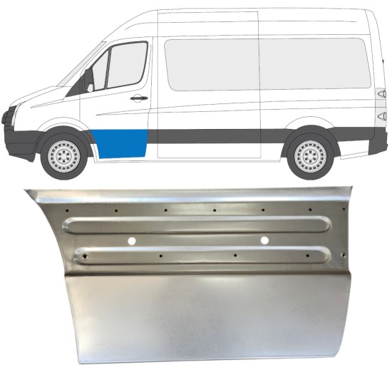 Painel de reparação das portas dianteiras para Volkswagen Crafter 2005-2017 / Esquerdo 15495