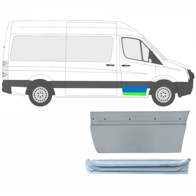 Painel de reparação interna e externa das portas dianteiras para Volkswagen Crafter 2005-2017 / Direito / Conjunto 14028