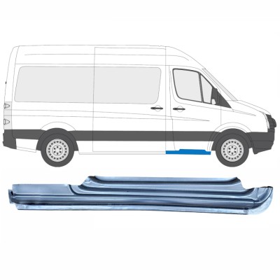 Painel de reparação da soleira da porta dianteira para Volkswagen Crafter 2005-2017 / Direito 13970