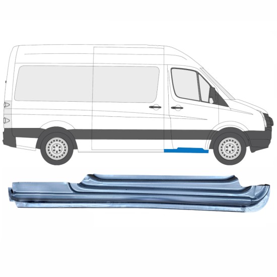 Painel de reparação da soleira da porta dianteira para Volkswagen Crafter 2005-2017 / Direito 13970