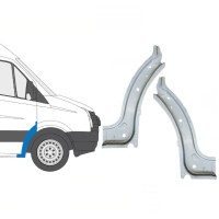 Painel de reparação interna do arco da roda dianteira para Volkswagen Crafter 2005-2017 / Esquerda+Direita / Conjunto 15500