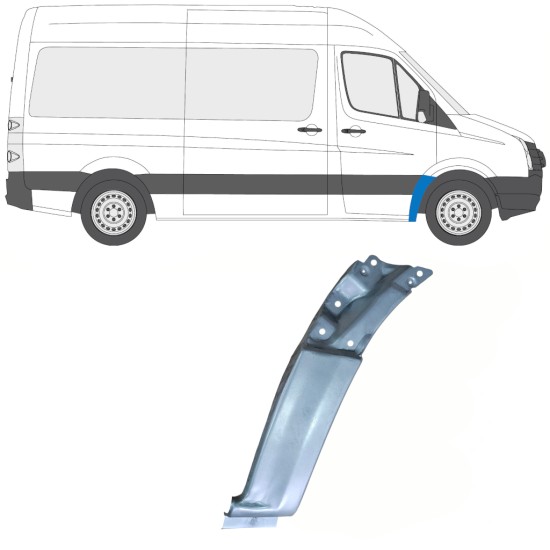 Painel de reparação do guarda-lamas dianteiro para Volkswagen Crafter 2005-2017 / Direito 13752