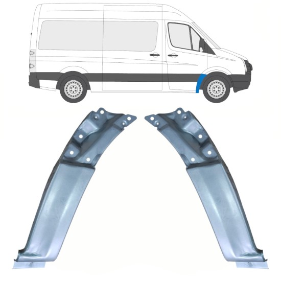 Painel de reparação do guarda-lamas dianteiro para Volkswagen Crafter 2005-2017 / Direito 17255