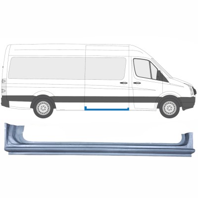 Painel de reparação da soleira da porta deslizante para Volkswagen Crafter 2005-2017 / Direito 13437