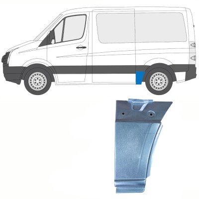 Painel de reparação do guarda-lamas traseiro para Volkswagen Crafter 2005-2017 / Esquerdo 13940