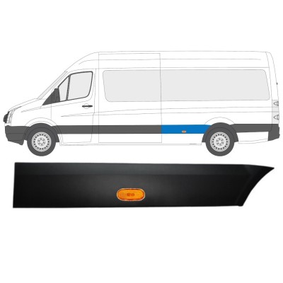 Moldura lateral do guarda-lamas traseiro com Luz para Volkswagen Crafter 2005-2017 / Esquerdo / Conjunto 13994