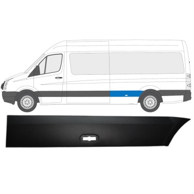 Moldura lateral do guarda-lamas traseiro para Volkswagen Crafter 2005-2017 / Esquerdo 13827
