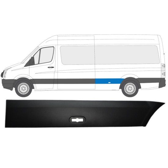 Moldura lateral do guarda-lamas traseiro para Volkswagen Crafter 2005-2017 / Esquerdo 13827