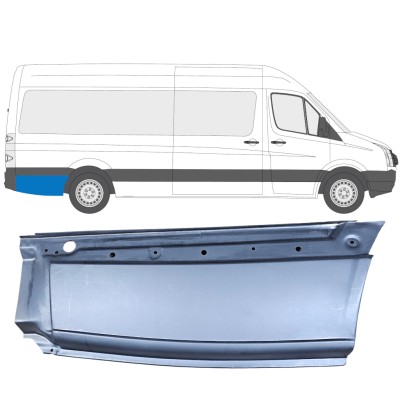 Painel de reparação do guarda-lamas traseiro para Volkswagen Crafter 2005-2017 / Direito 13451