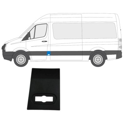 Moldura lateral dianteira para Volkswagen Crafter 2005-2017 / Esquerdo 13688