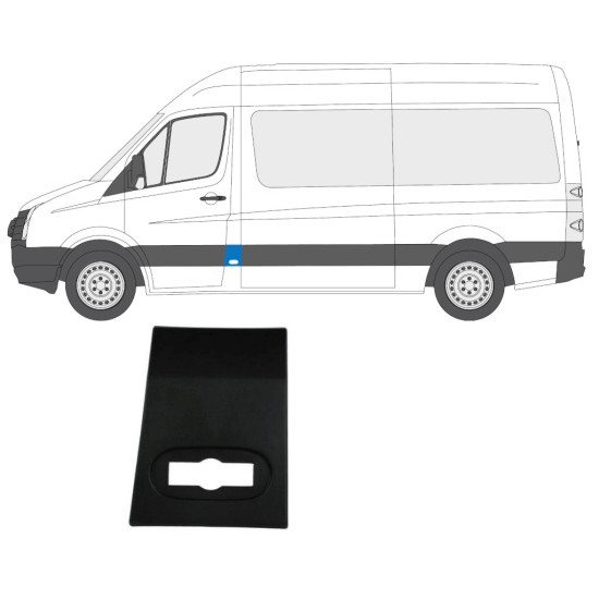 Moldura lateral dianteira para Volkswagen Crafter 2005-2017 / Esquerdo 13688
