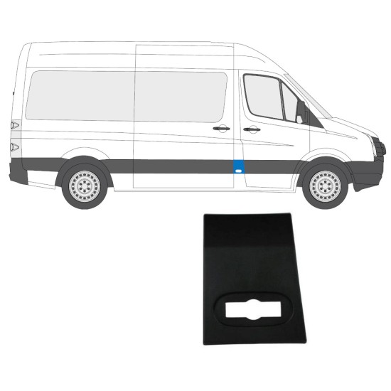 Moldura lateral dianteira para Volkswagen Crafter 2005-2017 / Direito 13689