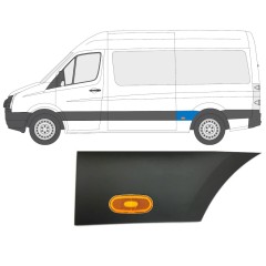 Moldura lateral do guarda-lamas traseiro com Luz para Volkswagen Crafter 2005-2017 / Esquerdo / Conjunto 14089