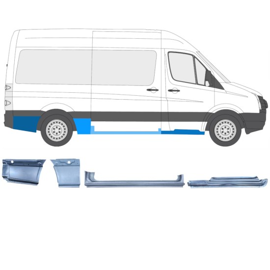 Kit de reparos para Volkswagen Crafter 2005-2017 / Direito / 14502