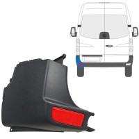 Canto do para-choque traseiro com Luz refletora para Volkswagen Crafter 2005-2017 / Esquerdo / Conjunto 15552