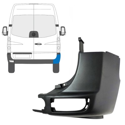Canto do para-choque traseiro para Volkswagen Crafter 2005-2017 / Direito 15548