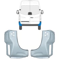 Painel de reparação do canto traseiro para Volkswagen Crafter 2005-2017 / Esquerda+Direita / Conjunto 15507