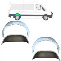Painel de reparação interna do arco da roda traseira para Volkswagen Crafter 2005-2017 / Conjunto 14498