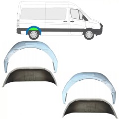 Painel de reparação interna do arco da roda traseira para Volkswagen Crafter 2005-2017 / Conjunto 14498