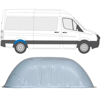 Painel de reparação do arco da roda traseira para Volkswagen Crafter 2005-2017 / Esquerda = Direita (simétrico) 13612