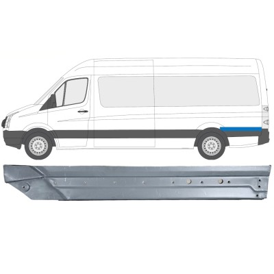 Painel de reparação do guarda-lamas traseiro para Volkswagen Crafter 2005-2017 / Esquerdo 14333