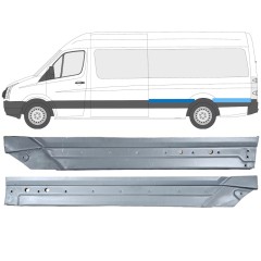 Painel de reparação do guarda-lamas traseiro para Volkswagen Crafter 2005-2017 / Esquerdo / Conjunto 14501