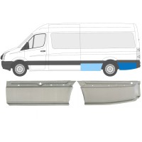 Painel de reparação do guarda-lamas traseiro para Volkswagen Crafter 2005-2017 / Esquerdo / Conjunto 14127