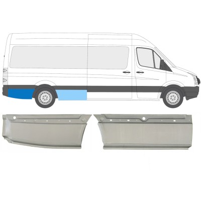 Painel de reparação do guarda-lamas traseiro para Volkswagen Crafter 2005-2017 / Direito / Conjunto 14128