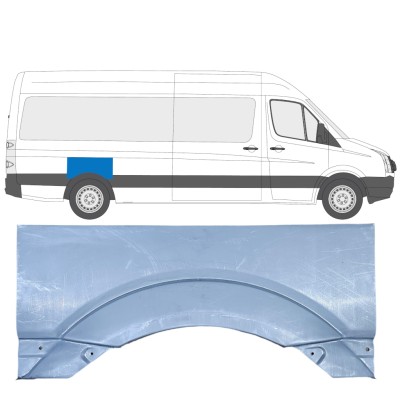 Painel de reparação do guarda-lamas traseiro para Volkswagen Crafter 2005-2017 / Direito 13440