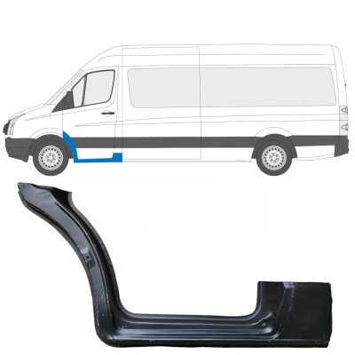 Painel de reparação da soleira da porta dianteira para Volkswagen Crafter 2005-2017 / Esquerdo 13449