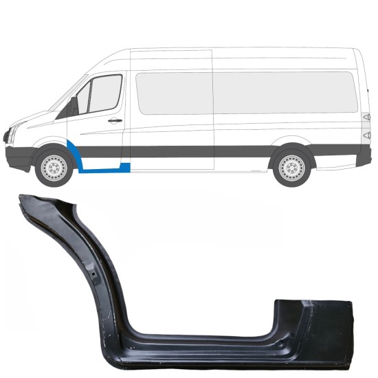 Painel de reparação da soleira da porta dianteira para Volkswagen Crafter 2005-2017 / Esquerdo 13449